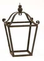 Lot 568A - A 19th century wrought iron exterior lantern