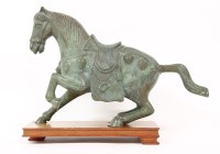 Lot 299 - A bronze figure of a horse in the renaissance style