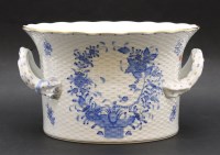 Lot 293 - A large Herend twin handled cache pot