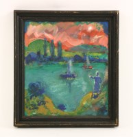 Lot 338 - Richard Webb (20th century)
'THE MIRACULOUS DRAUGHT OF FISHES'
Oil on canvas
35.5 x 30cm
