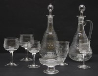Lot 265 - A suite of Edwardian cut glassware to include a usable set of ten