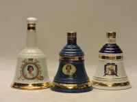 Lot 239 - Assorted Bell’s Porcelain Decanters to include: To Commemorate the Marriage of HRH Prince Andrew ...