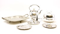 Lot 258 - A collection of silver plated items