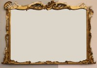 Lot 488 - A 19th century giltwood overmantel mirror