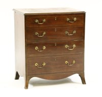Lot 506 - A George III mahogany commode chest