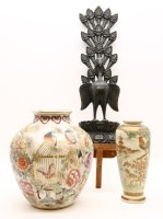 Lot 234 - A late 19th century Japanese satsuma vase
