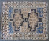 Lot 438 - A hand knotted Kurdish prayer rug