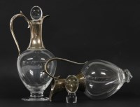 Lot 137 - A modern silver claret jug and stopper
