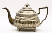 Lot 129 - A George lll silver teapot