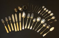 Lot 93 - Miscellaneous silver to include: four napkin rings
