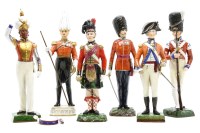 Lot 303 - Two Sitzendorf soldiers ‘The Black Watch’ and ‘Third Regiment Grenadier Guards’