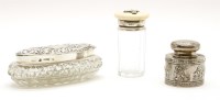 Lot 124 - A miniature silver tea canister