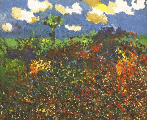 Lot 169 - Philip Sutton RA (b.1928)
LANDSCAPE WITH CLOUDS
Signed