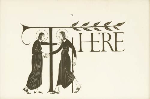 Lot 21 - Eric Gill (1882-1940)
'AND: THE RAISING OF LAZARUS'
Wood engraving