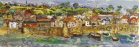 Lot 187 - Linda Weir (b.1951)
MOUSEHOLE HARBOUR
Signed with initials and dated '16 l.l.