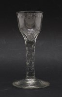 Lot 156 - An 18th century wine glass