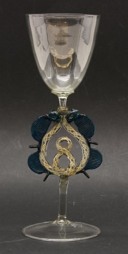 Lot 147 - A Facon de Venise glass goblet