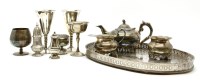Lot 266 - A quantity of silver plated items