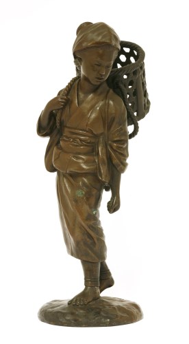 Lot 152 - A Japanese bronze figure