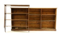 Lot 579A - A late 19th century mahogany low bookshelf
