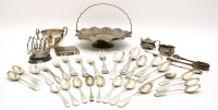 Lot 112 - Silver items: cutlery