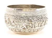 Lot 126 - A Burmese silver bowl