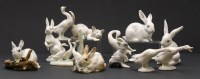 Lot 249 - A collection of Lladro porcelain animal ornaments