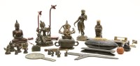 Lot 114 - A collection of Chinese and other bronze items