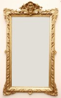 Lot 494A - A 19th Century French gilt gesso wall mirror