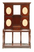 Lot 561 - A late Victorian mahogany hall stand