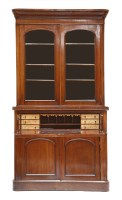 Lot 509 - A Victorian mahogany secretaire bookcase