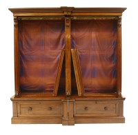 Lot 395 - A William IV mahogany open bookcase