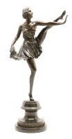 Lot 291 - A bronze figure of a dancing girl