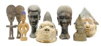 Lot 206 - A collection of African hardwood tribal items
