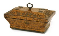 Lot 67 - A Regency burrwood musical jewellery box