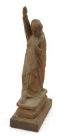 Lot 370 - A carved oak figure