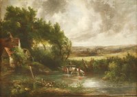 Lot 695 - Frederick Waters Watts (1800-1862)
ON THE STOUR