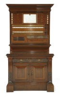 Lot 1040 - A late Victorian mahogany snooker cabinet