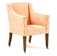 Lot 996 - A George III mahogany square back armchair