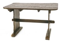 Lot 864 - An oak tavern table