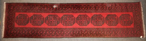 Lot 382 - A hand knotted Bokhara runner