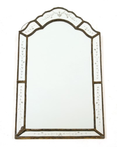Lot 443 - A gilt framed pier glass