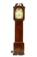 Lot 387 - A 19th century eight day mahogany longcase clock
