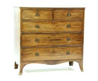 Lot 485 - A George IV mahogany chest of drawers