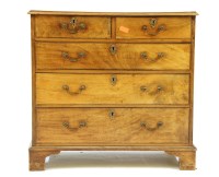 Lot 458 - A George III mahogany chest
