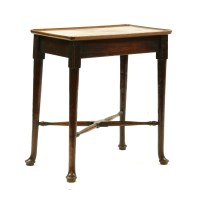 Lot 530 - A George II style mahogany silver table