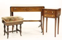 Lot 388 - A 20th century mahogany sofa table