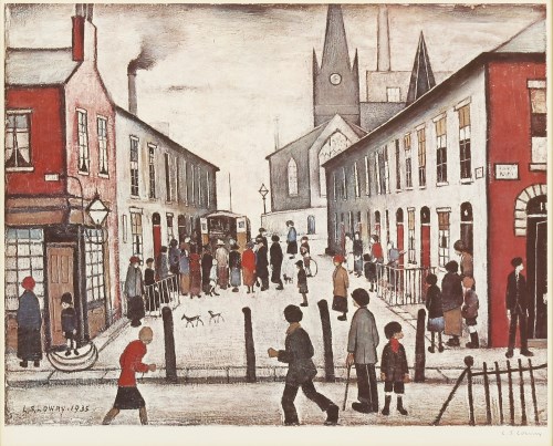 Lot 10 - Laurence Stephen Lowry RA (1887-1976)
'THE FEVER VAN'
Offset lithograph printed in colours