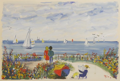 Lot 123 - Pito (20th century)
SEA VIEW
Signed and dated 1979 l.r.