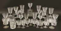 Lot 262 - A collection of drinking glasses
